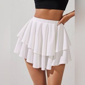 NWOT SHEIN Small Petite High Waist Layered Skirt